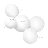 SHIPS NOW • Balloon Garland: 5-Cluster in Amethyst (Pearl) • FINAL SALE