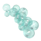 SHIPS NOW • Balloon Garland: 12-Cluster with Glitter in Aqua (Transparent) • FINAL SALE