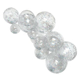 SHIPS NOW • Balloon Garland: 12-Cluster with Glitter in Clear (Transparent) • FINAL SALE