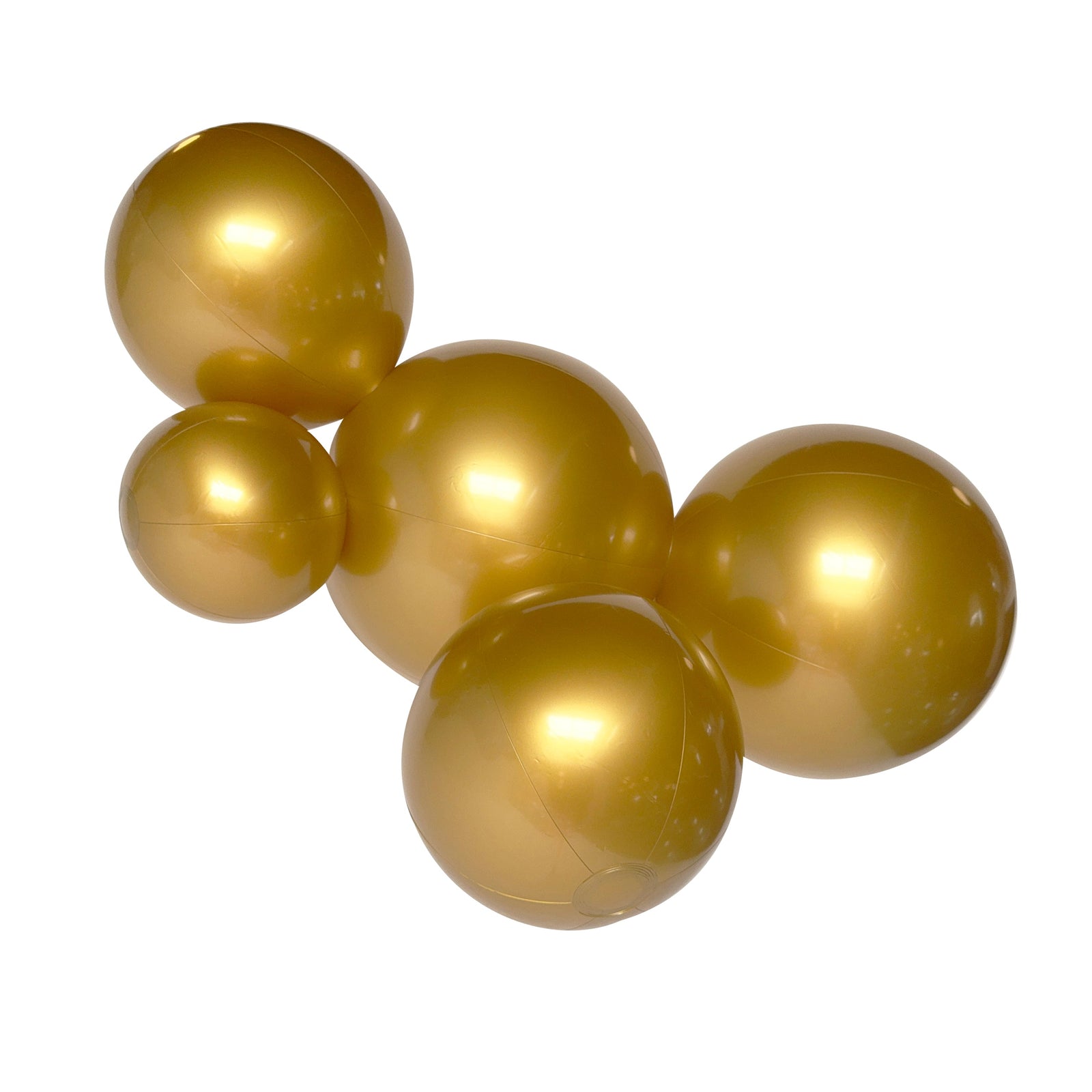 SHIPS NOW •Balloon Garland: 5-Cluster in Gold (Metallic) • FINAL SALE