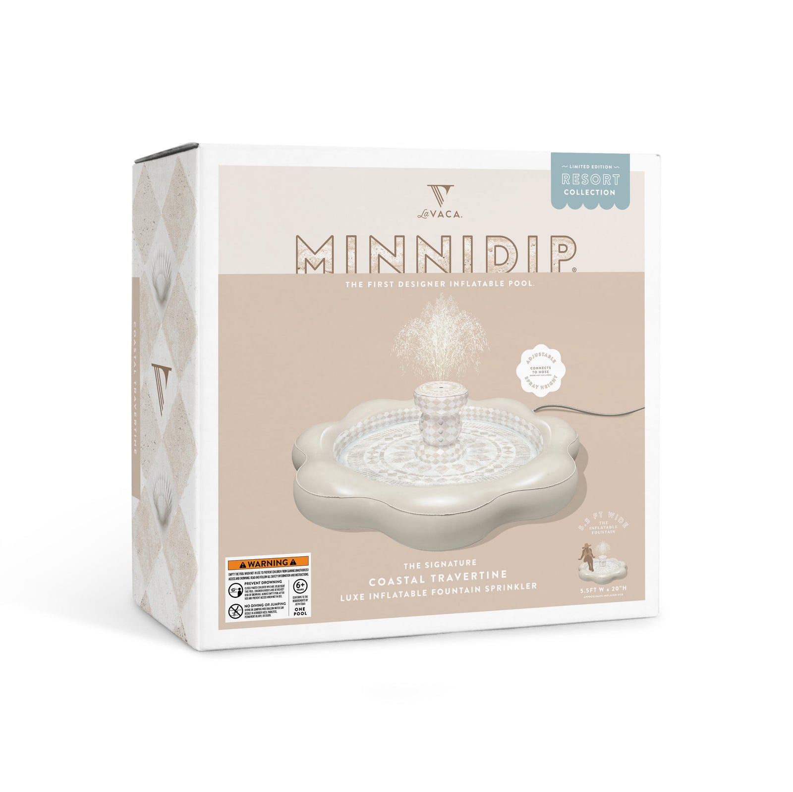 the COASTAL TRAVERTINE Fountain Sprinkler
