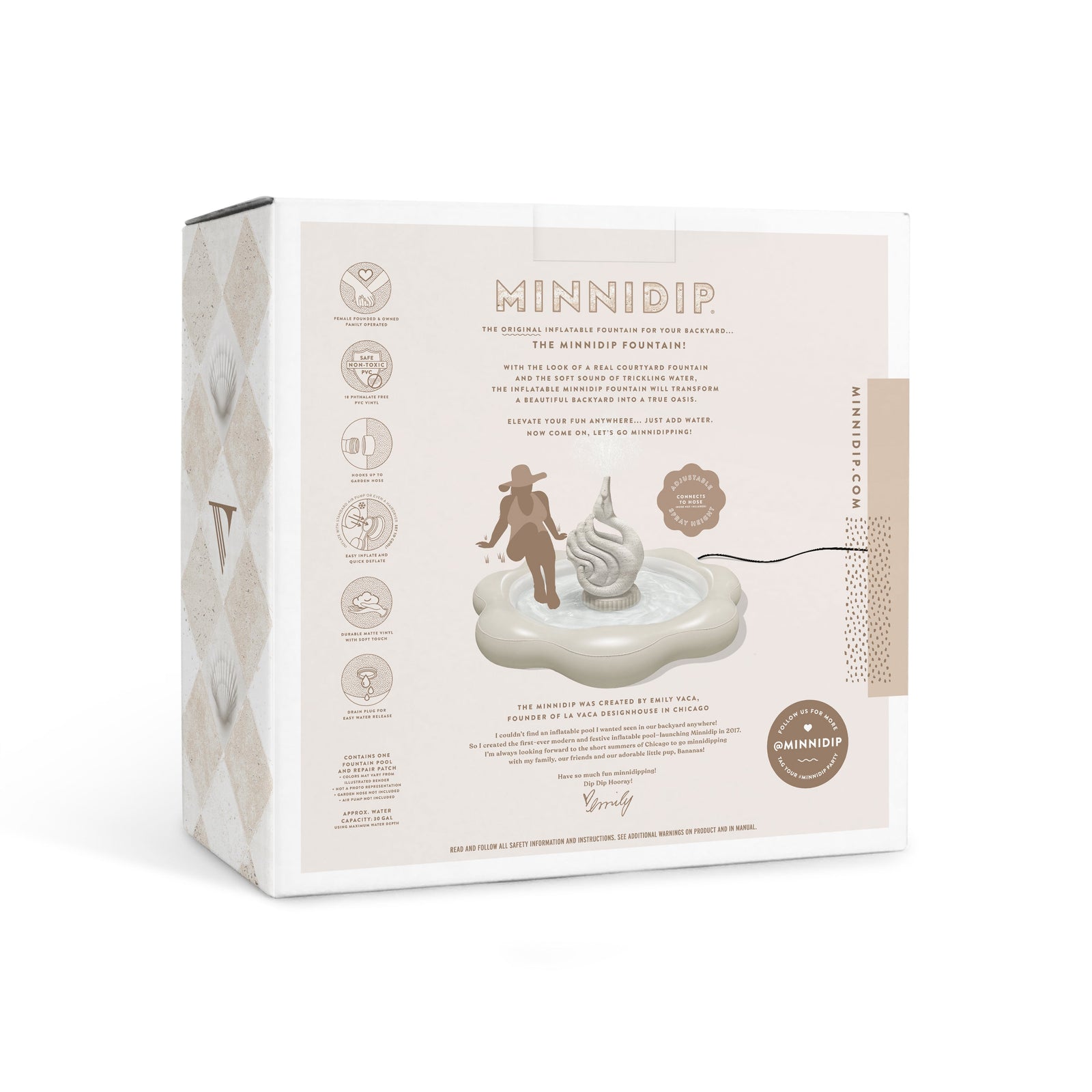 the COASTAL TRAVERTINE Swan Fountain Sprinkler