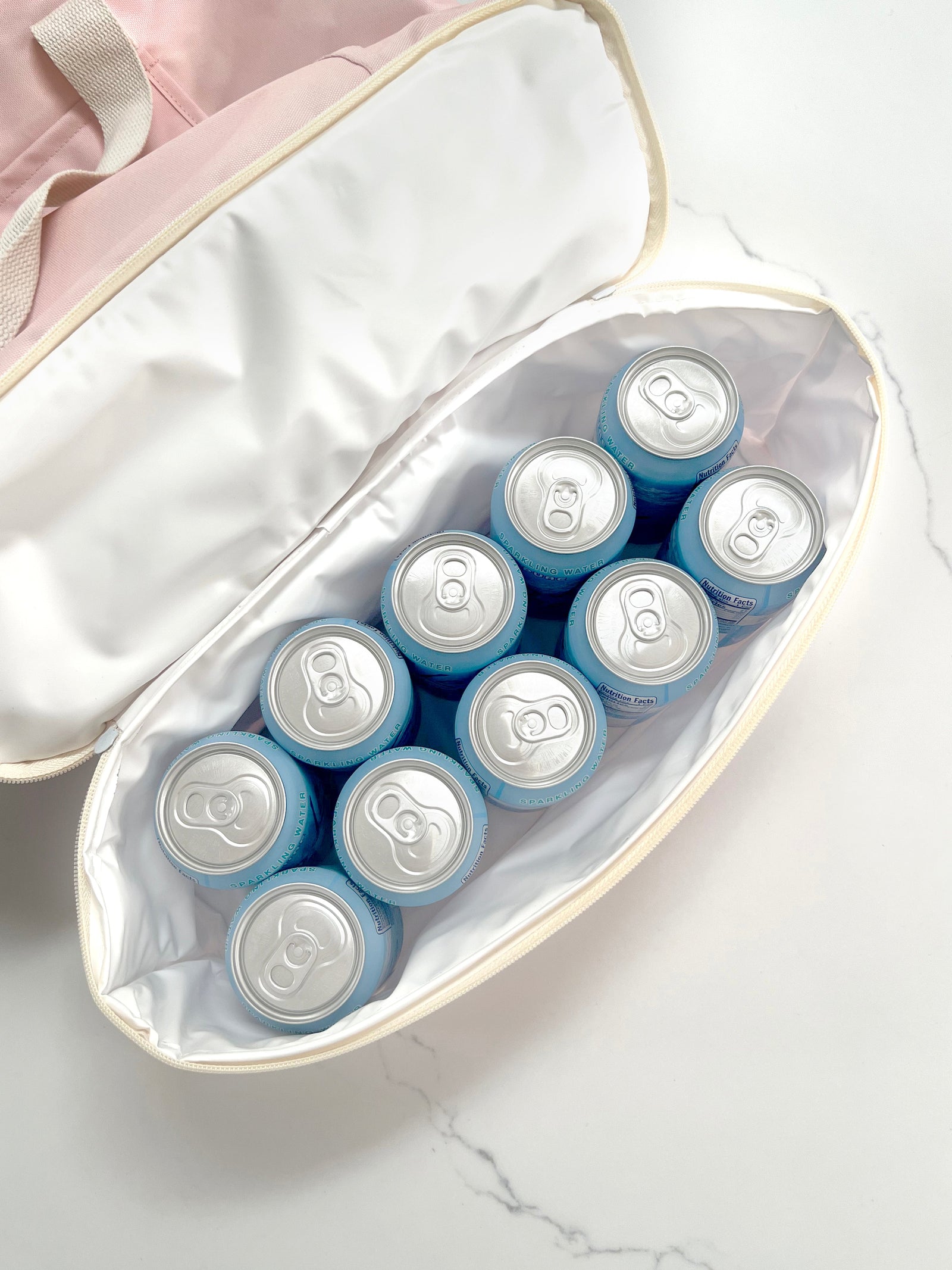 the CHECKER CABANA STRIPE Cooler Tote