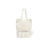 the CHECKER CABANA STRIPE Cooler Tote