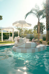 the ARCHED CHECKER Luxe Inflatable Chaise Lounger