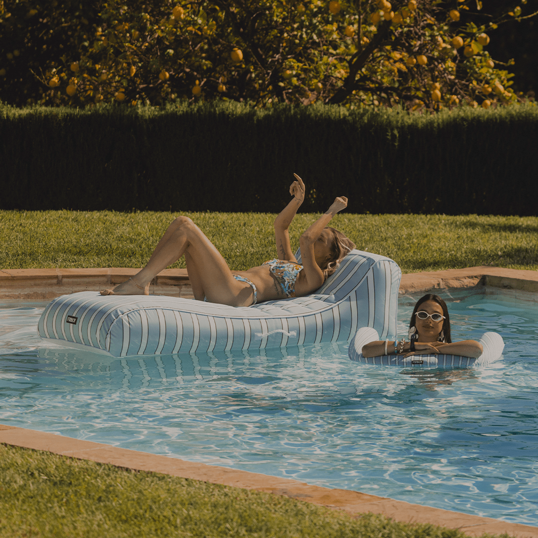 Fabric Sunbed Lounger