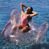 Cherry Blossom Clear Swan Pool Float