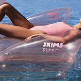 Cherry Blossom Clear Swan Pool Float