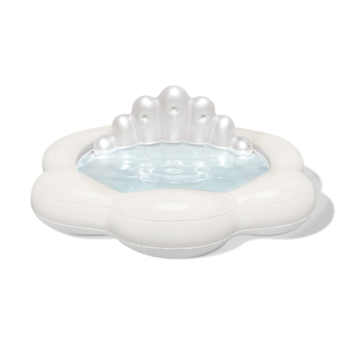 the COASTAL PEARL Seashell Fountain Pool