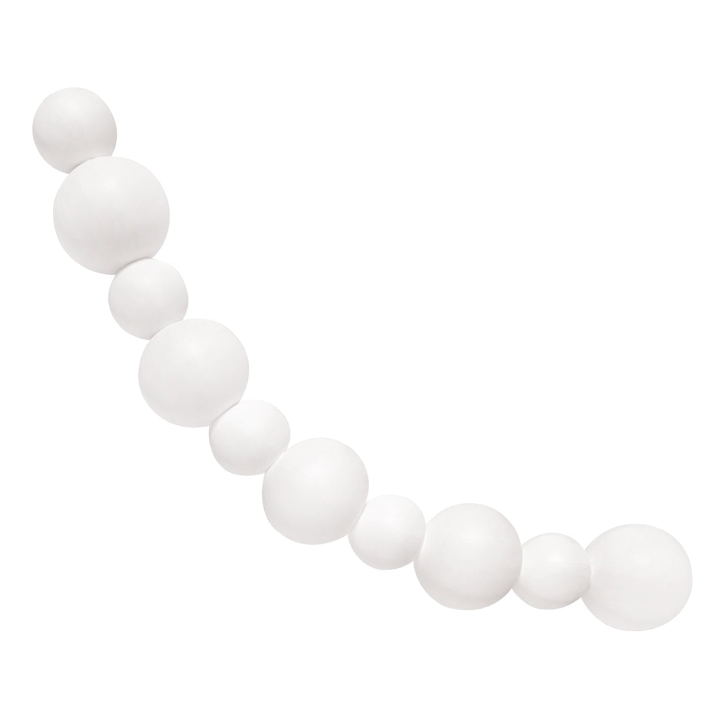 SHIPS NOW • Balloon Garland: 10-Cluster Strand in White (Matte) • FINAL SALE