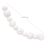 SHIPS NOW • Balloon Garland: 10-Cluster Strand in White (Matte) • FINAL SALE