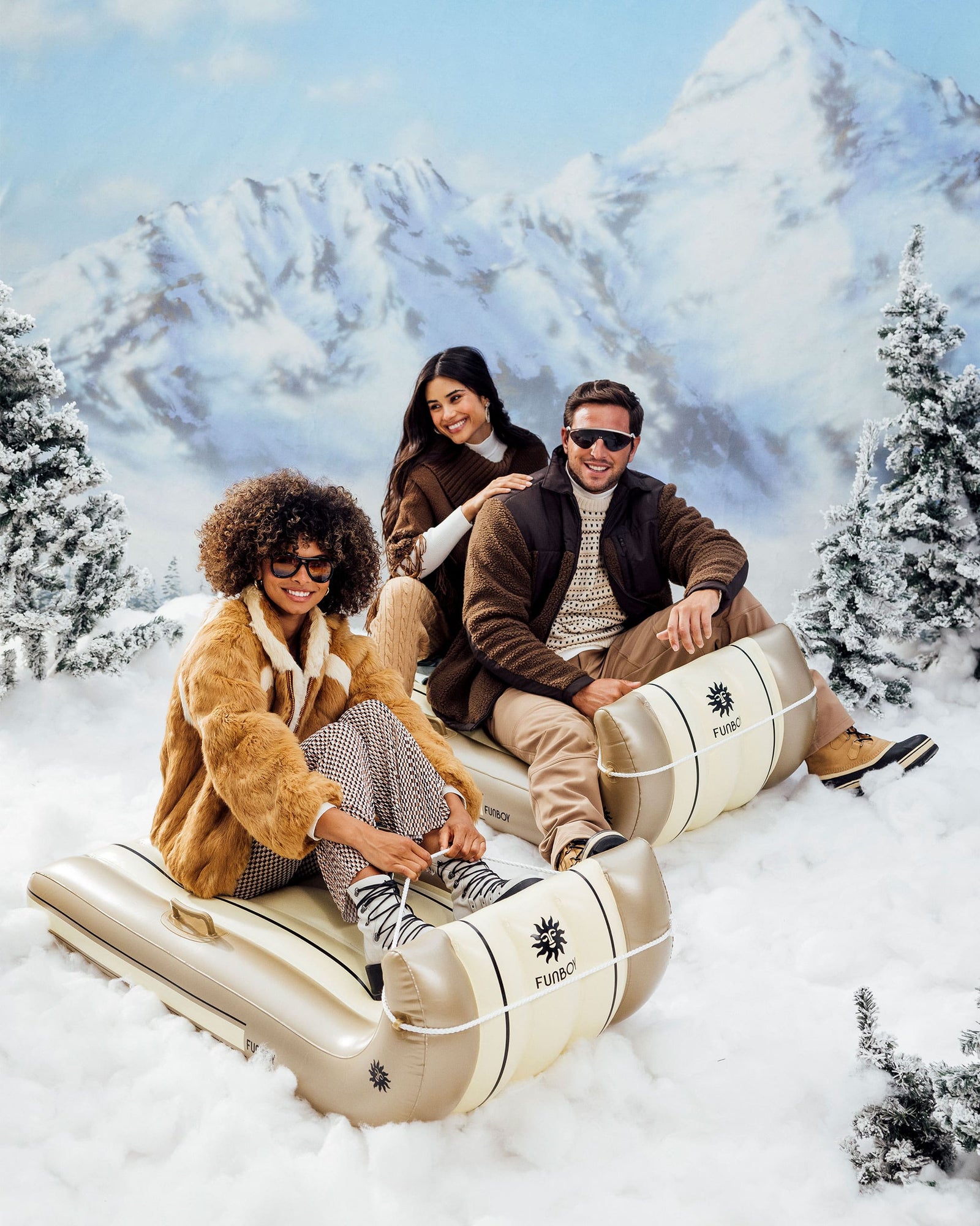 Inflatable Toboggan Snow Sled
