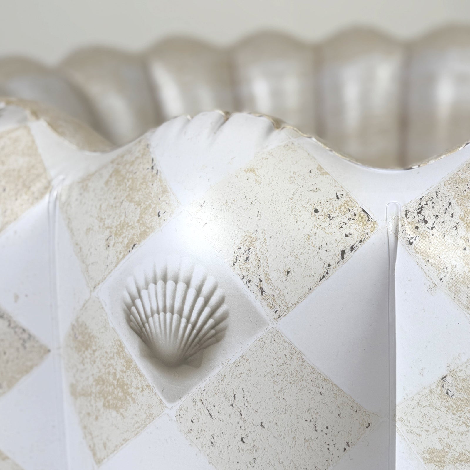 the COASTAL TRAVERTINE Tufted Pool