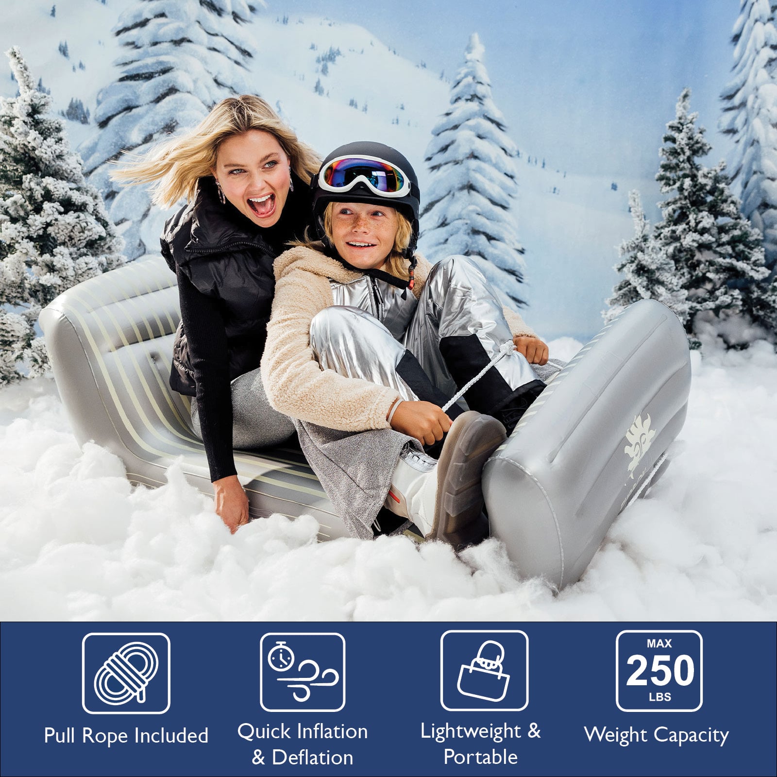 Inflatable Sleigh Snow Sled