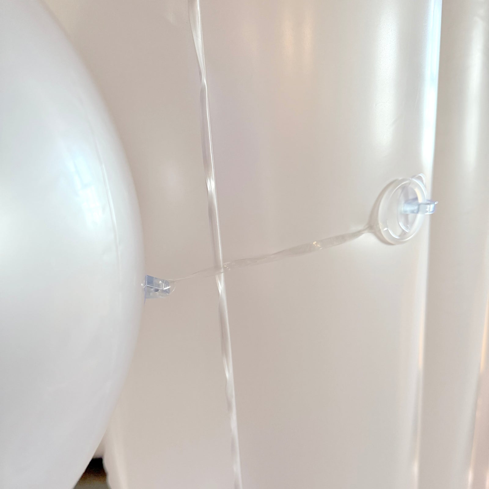 SHIPS NOW • Balloon Garland: Fluted Display Arch Set in Sky/Blush (Matte) • FINAL SALE