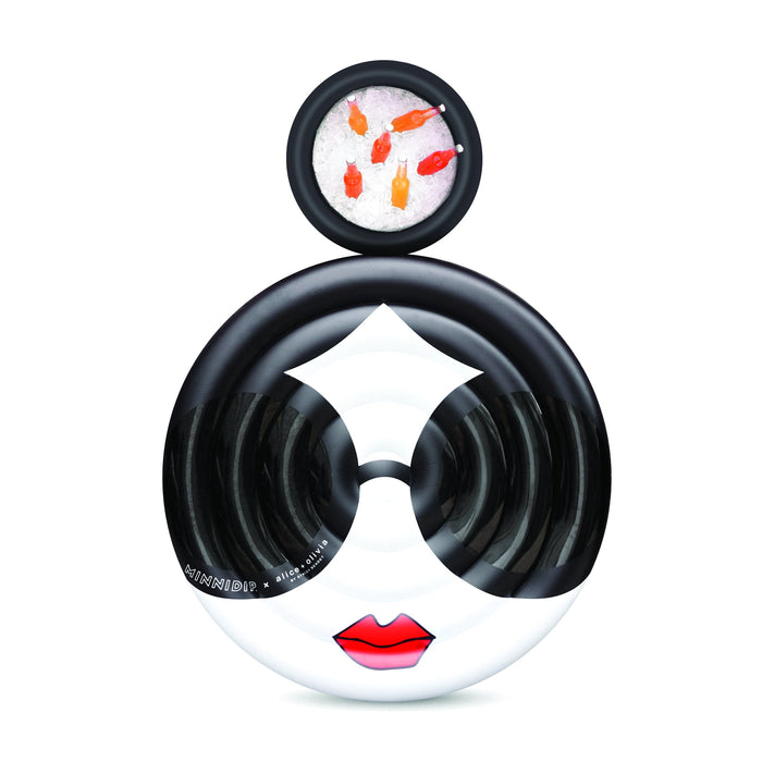 the MINNIDIP x ALICE + OLIVIA Round Float with Cooler